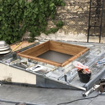 Pendant pose de velux à Sannois